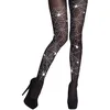Image de paire de collants noir toile d'araignée blanc - 87860