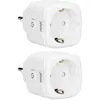 Image de Prise intelligente Wi-Fi avec moniteur de consommation d énergie, 16A, 3680W, pack de 2 Alecto SMART-PLUG20 DUO Blanc