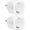 Image de Alecto Prise intelligente Wi-Fi avec moniteur de consommation d?énergie, 16A, 3680W, pack de 2 Alecto SMART-PLUG20 DUO Blanc
