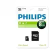 Image de Philips FM08MP45B/10 Carte mémoire Micro SD Classe 10 8 Go