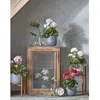 Image de GÃ©ranium plante artificielle rose et blanc en pot H34