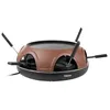 Image de Tristar Festa Connec Appareil à raclette 6 poêlons terracotta, noir