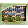 Image de Kids globe - 571968 - set de 12 vaches assises et debout - échelle 1/32 - rousse/blanc