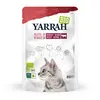 Image de 14x85g Yarrah Bio Filets en sauce boeuf bio - Pâtée pour chat