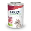 Image de 1x405g Yarrah Chunks poulet bio, boeuf bio, orties bio, tomates bio en sauce - Pâtée pour chat