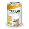 Image de 1x405g Yarrah Chunks poulet bio, orties bio et tomates bio en sauce - Pâtée pour chat