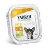 Image de 12x150g Yarrah Bio Paté poulet bio, algues marines bio pâtée pour chien