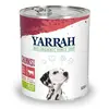 Image de 6x820g Chunks Yarrah Bio, poulet, boeuf, orties & tomates - Pâtée pour chien