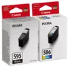 Image de Canon PG-595 / CL-586 photo value pack Inktcartridge Zwart + 3 kleuren Multipack