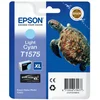 Image de Cartouche d'encre Epson T1575 XL Tortue - Cyan clair