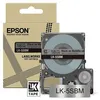 Image de Cartouche d'encre Epson LK-5SBM pour LabelWorks LW-C410 et LW-C610 Noir sur Argent métallisé