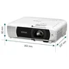 Image de Epson EB-W55 - Projecteur 3LCD - portable - 4000 lumens (blanc) - 4000 lumens (couleur) - WXGA (1280 x 800) - 16:10 - 802.11n sans fil/Miracast - blanc