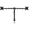 Image de ACT - Kit de montage (attache-support, serre-joint, pied) - bras doubles réglables - pour 2 écrans LCD - plastique, aluminium, acier - Taille d'écran : 10"-32" - Interface de montage : 75 x 75 mm - montrable sur bureau