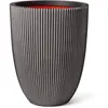 Image de Capi Europe - Vase élégant Bas Groove NL - 34x46 - Anthracite