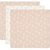 Image de Jollein Lot De 3 Langes Gaze De Coton 70 X 70 Cm Twig Wild Rose - Jollein