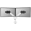 Image de Neomounts NEXT One DS65S-950WH2 - Kit de montage (bras articulé) - pleine action - pour 2 écrans LCD - aluminium - blanc - Taille d'écran : 24"-34" - montrable sur bureau