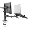 Image de Neomounts by Newstar FPMA-D550NOTEBOOK - Kit de montage - full-motion - pour écran LCD / ordinateur portable - noir - Taille d'écran : 10"-32" - pinces montables oeillet montrable sur bureau
