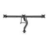 Image de Neomounts NM-D775DX3 - Kit de montage - pleine action - pour 3 écrans LCD - noir - Taille d'écran : 17"-27" - pinces montables, oeillet, montrable sur bureau