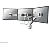 Image de Neomounts NM-D775DX3 - Kit de montage - pleine action - pour 3 écrans LCD - aluminium - blanc - Taille d'écran : 17"-24" - pinces montables, oeillet, montrable sur bureau