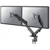 Image de Neomounts by Newstar DS70-700BL2 - Kit de montage (support de montage pour bureau) - bras double réglable en hauteur et en mouvement - pour 2 écrans LCD - noir - Taille d'écran : 17-27 - pinces montables - Noir