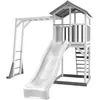 Image de Axi Structure De Jeu Beach Tower Blanc Gris Avec Cadre Escalade Et Toboggan Blanc