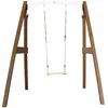 Image de Pragma Axi Portique Balançoire En Bois Simple Marron/Blanc