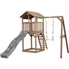 Image de Axi Beach Tower With Single Swing Brown - Toboggan Gris