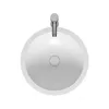 Image de Vasque à poser blanc mat AVELLA ROND RIHO 42x42 cm solid surface-Blanc-Blanc-42 --