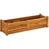 Image de Vidaxl Lit SurÃ©levÃ© De Jardin Bois D'acacia 100x30x25 Cm
