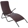 Image de vidaXL Vidaxl Chaise Longue Pliable Rotin Synthã©Tique Marron