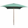 Image de vidaXL Parasol avec poteau en bois 200 x 300 cm Vert42959
