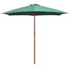 Image de vidaXL Parasol avec poteau en bois 270 x 270 cm Vert42961
