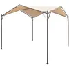Image de vidaXL Chapiteau tente 4 x 4 m Beige Acier 43167