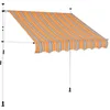 Image de Vidaxl Auvent RÃ©tractable Manuel 150 Cm Rayures Jaunes Et Bleues