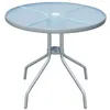 Image de vidaXL Table de bistro Gris 80x71 cm Acier