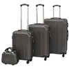 Image de vidaXL Ensemble de valises à roulettes quatre pièces Anthracite91195
