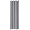 Image de vidaXL Vidaxl Rideau Occultant Avec ÅIllets Mã©Talliques 270 X 245 Cm Gris
