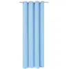 Image de vidaXL Rideau occultant avec oeillets métalliques 270 x 245 cm Turquoise