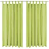 Image de vidaXL Rideau occultant avec boucles 2 pcs 140 x 225 cm Vert