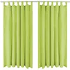 Image de vidaXL Vidaxl Rideau Occultant Avec Boucles 2 Pcs 140 X 225 Cm Vert