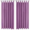 Image de vidaXL Vidaxl Rideau Occultant Avec Boucles 2 Pcs 140 X 175 Cm Lilas