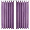 Image de vidaXL Rideau occultant avec boucles 2 pcs 140 x 225 cm Lilas132226
