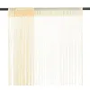 Image de vidaXL Rideau en fils 2 pcs 100 x 250 cm Crème132402