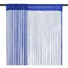 Image de Rideau En Fils 2 Pcs 100 X 250 Cm Bleu Vidaxl