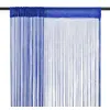 Image de vidaXL Rideau en fils 2 pcs 140 x 250 cm Bleu132407