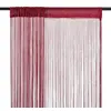 Image de vidaXL Rideau en fils 2 pcs 100 x 250 cm Bordeaux