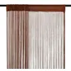 Image de vidaXL Rideau en fils 2 pcs 100 x 250 cm Marron132410