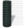 Image de vidaXL Euro Fence Wire Mesh Fencing Barrier 25x1.7 m with 100x100 mm Mesh Steel