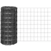 Image de vidaXL Clôture euro Acier 10 x 0,8 m Gris 142508