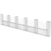 Image de vidaXL Panier De Gabion En Forme De U Acier Galvanisé 570x20x100 Cm